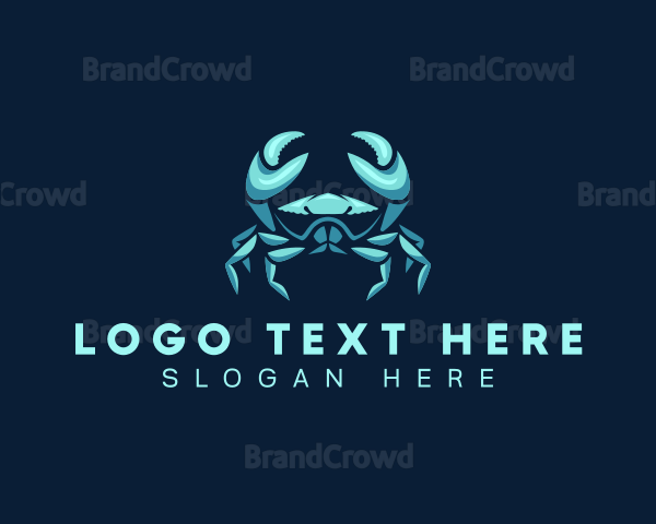 Sea Shellfish Crab Logo