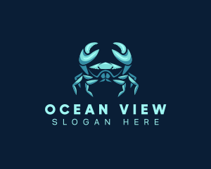 Sea Shellfish Crab logo design