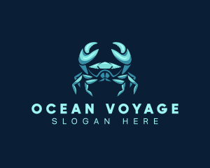 Sea Shellfish Crab logo design