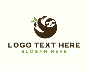 Nature Reserve - Sloth Wildlife Animal logo design