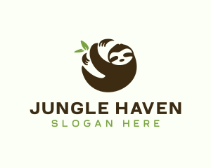 Sloth Wildlife Animal logo design