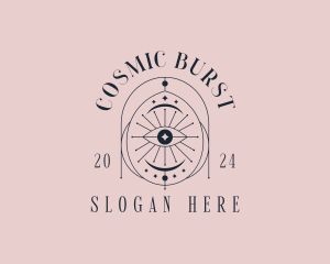 Boho Cosmic Eye logo design