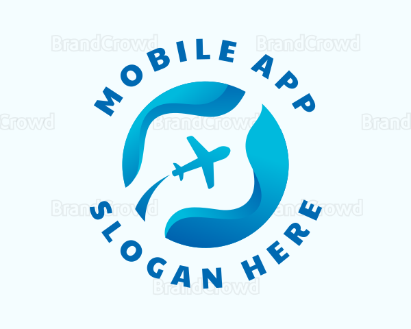 Travel Airplane Transportation Logo