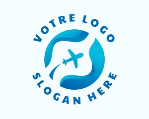 Wing - Travel Airplane Transportation logo design