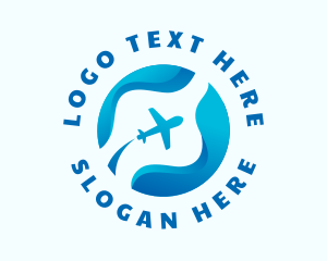 Launch - Travel Airplane Transportation logo design