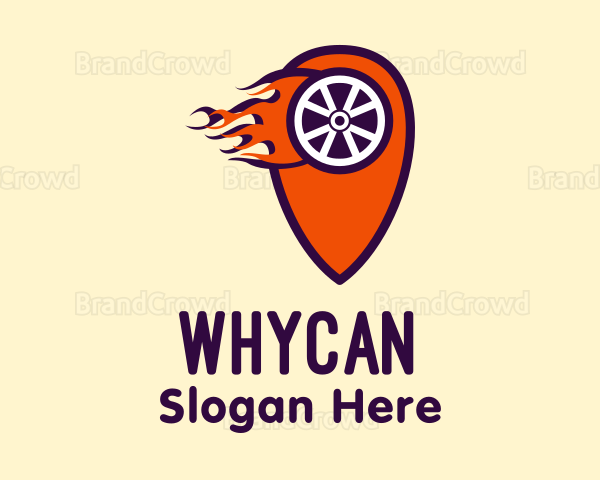 Blazing Wheel Locator Logo