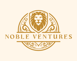 Shield Lion Luxury logo design