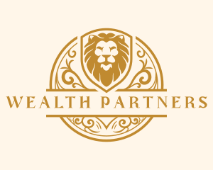 Shield Lion Luxury logo design