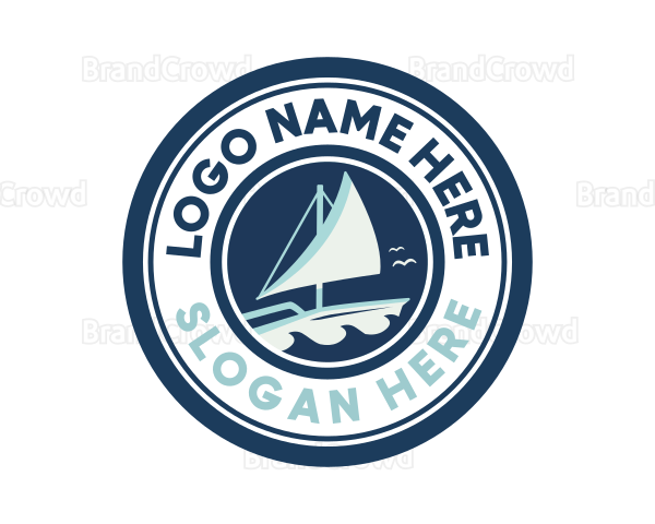 Yacht Sailing Club Logo