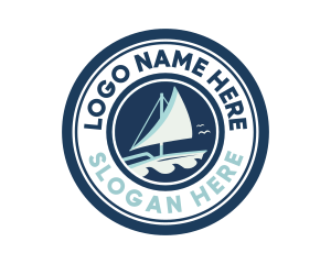 Ship - Yacht Sailing Club logo design