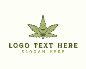 Cannibidiol - Marijuana Cannabis Weed logo design