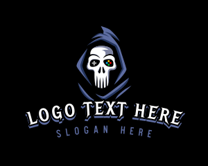 Skate - Skull Gaming Console logo design