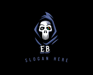 Scary - Skull Gaming Console logo design