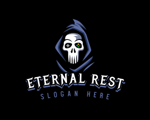 Afterlife - Skull Gaming Console logo design
