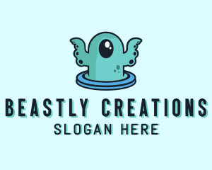 Cyclops Sea Monster logo design