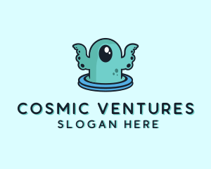 Cyclops Sea Monster logo design