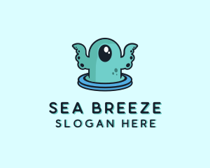 Cyclops Sea Monster logo design