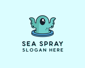 Cyclops Sea Monster logo design