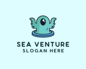 Cyclops Sea Monster logo design