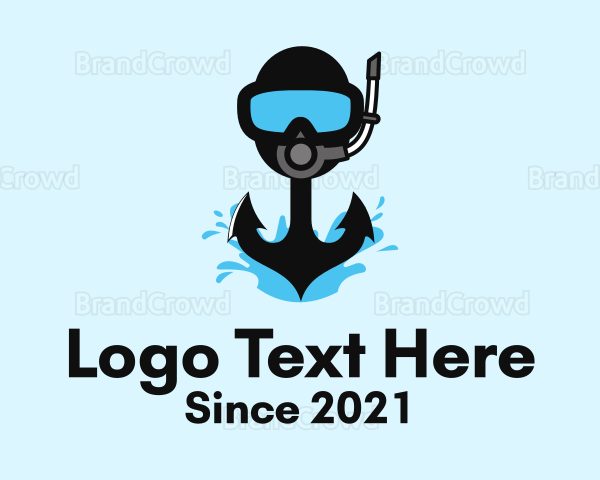 Scuba Diving Anchor Logo