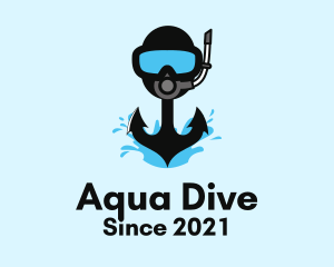 Diving - Scuba Diving Anchor logo design
