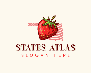 Oklahoma Strawberry Fruit logo design