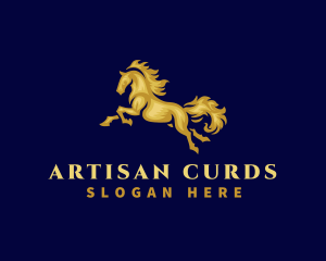 Running Stallion Horse logo design