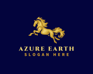 Running Stallion Horse logo design