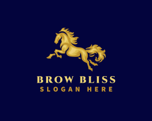 Running Stallion Horse logo design