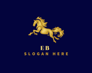 Transportation - Running Stallion Horse logo design