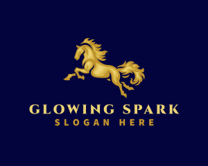 Running Stallion Horse logo design