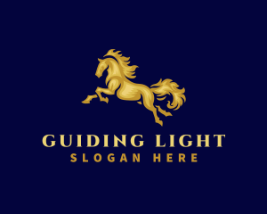 Running Stallion Horse logo design