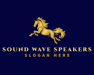 Running Stallion Horse logo design