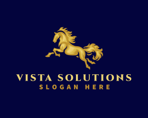 Running Stallion Horse logo design