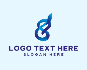 Eight - Loop Symbol Abstract logo design