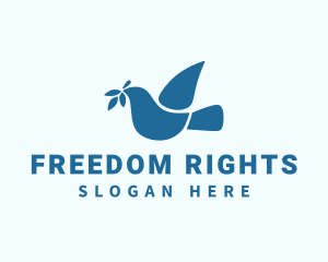 Peace Dove Freedom logo design