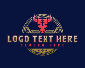 Horns - Ranch Bull Horn logo design