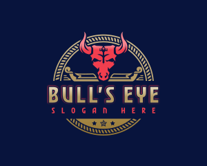 Ranch Bull Horn logo design