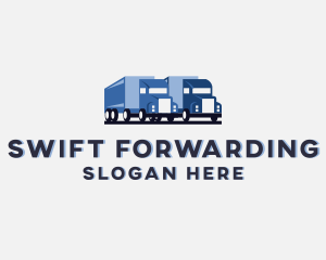 Cargo Shipping Vehicle logo design