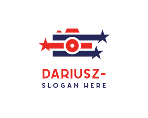 Stars Stripe Camera logo design