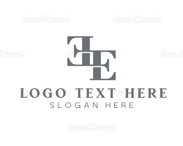 Professional Mirror Letter E Logo