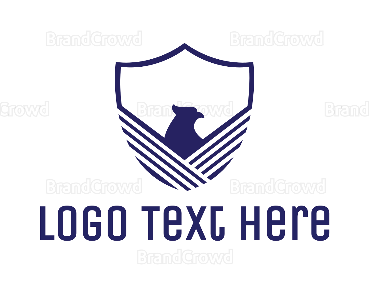 Blue Eagle Shield Logo