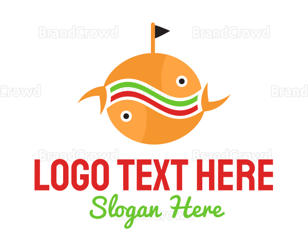 Fish Burger Restaurant Logo