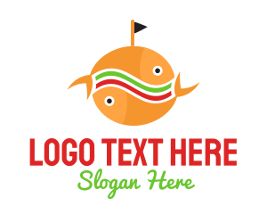 Pescatarian - Fish Burger Restaurant logo design