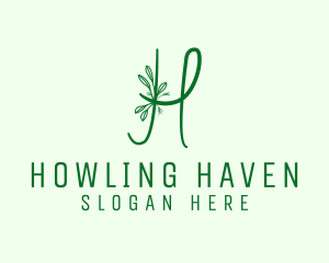 Natural Elegant Letter H logo design