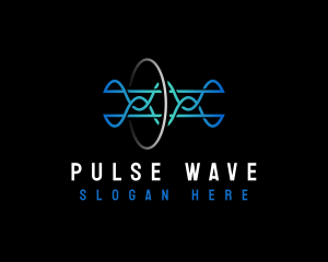 Frequency - Wave Frequency Technology logo design