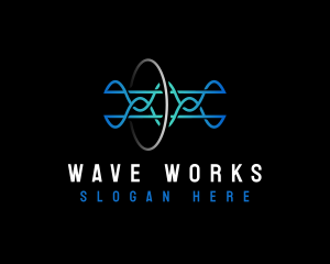 Wave Frequency Technology logo design