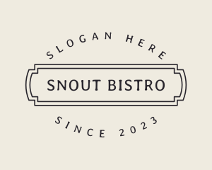 Restaurant Bistro Firm logo design