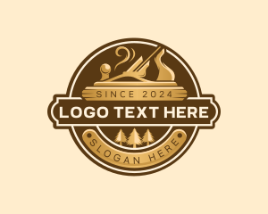 Woodworking - Carpentry Wood Planer Joinery logo design