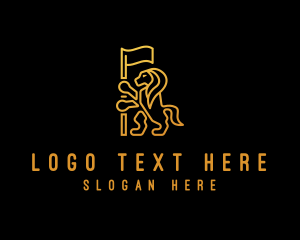 Sigil - Golden Lion Flag logo design